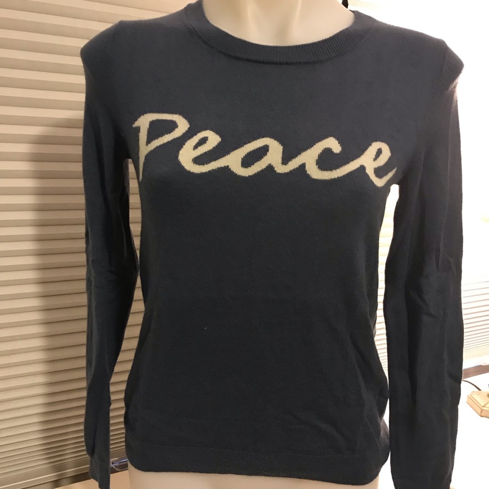 Gap small peace blue sweater